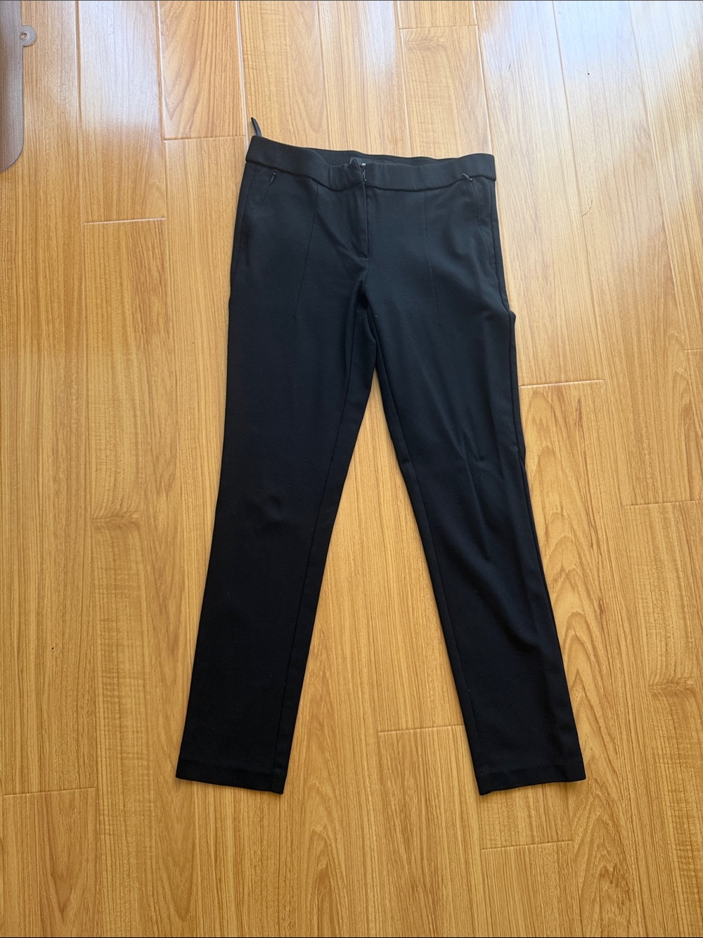 Amanda & Chelsea Black Straight-Leg Dress Pants